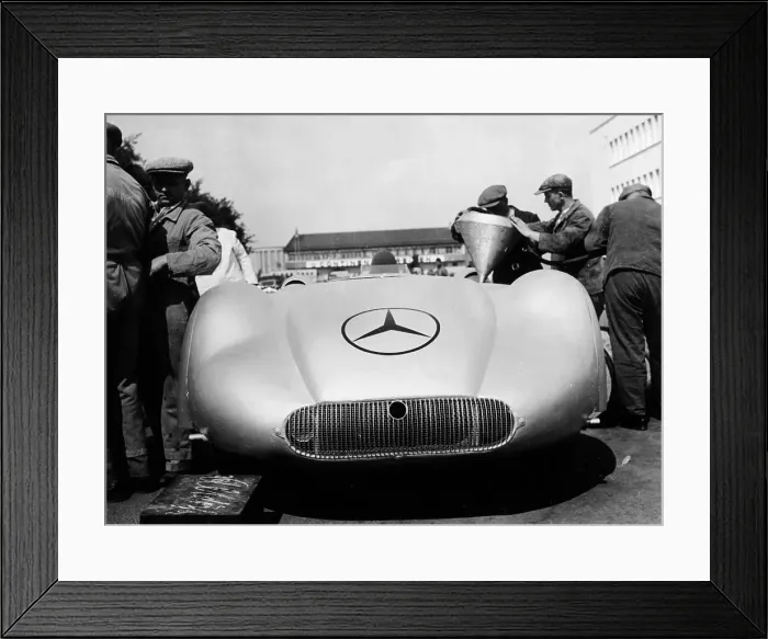 Framed Print : Mercedes Streamliner car at Avus motor racing circuit, Berlin, Germany, c1937 Framed Print : Mercedes Streamliner car at Avus motor racing circuit, Berlin, Germany, c1937