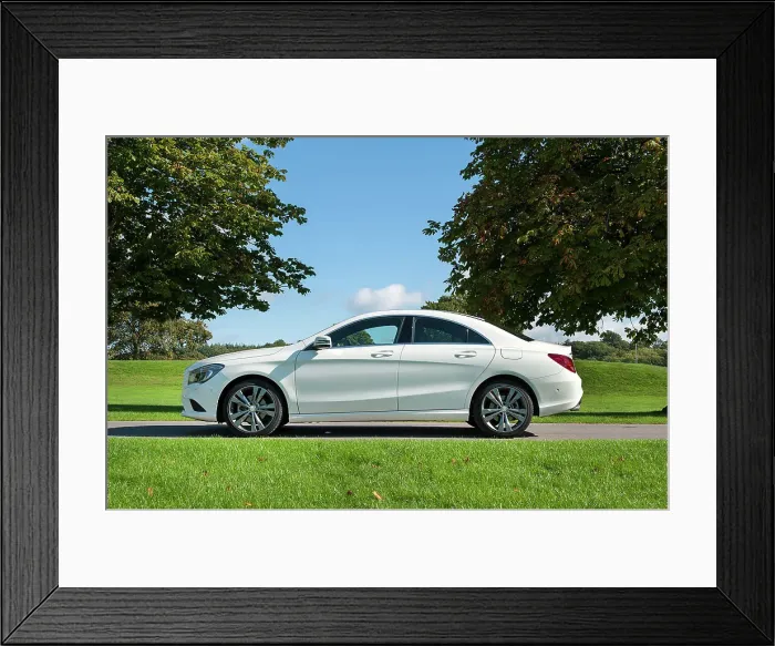 Framed Print : 2013 Mercedes Benz CLA 180 Sport Framed Print : 2013 Mercedes Benz CLA 180 Sport