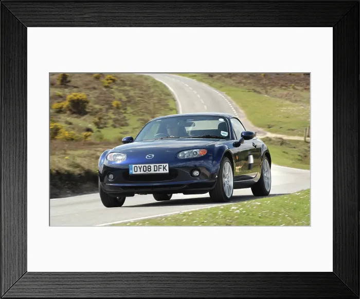 Framed Print : 2008 Mazda MX5 Roadster Coupe Framed Print : 2008 Mazda MX5 Roadster Coupe