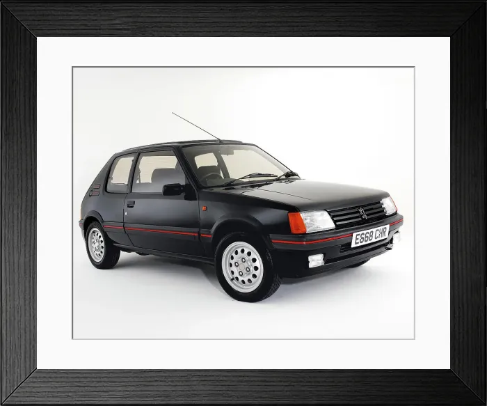 Framed Print : 1987 Peugeot 205 GTI 1.6 Framed Print : 1987 Peugeot 205 GTI 1.6