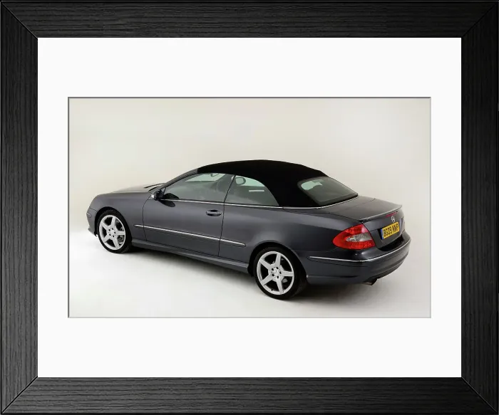 Framed Print : 2009 Mercedes Benz CLK Cabriolet Framed Print : 2009 Mercedes Benz CLK Cabriolet