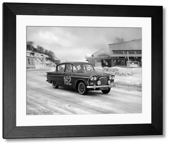 Framed Print : A Singer Vogue in the Monte Carlo Rally, January 1962 Framed Print : A Singer Vogue in the Monte Carlo Rally, January 1962