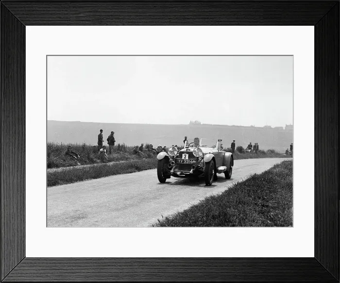 Framed Print : 1929 Mercedes Benz driven by Earl Howe on 1930 Brighton rally acceleration trial Framed Print : 1929 Mercedes Benz driven by Earl Howe on 1930 Brighton rally acceleration trial