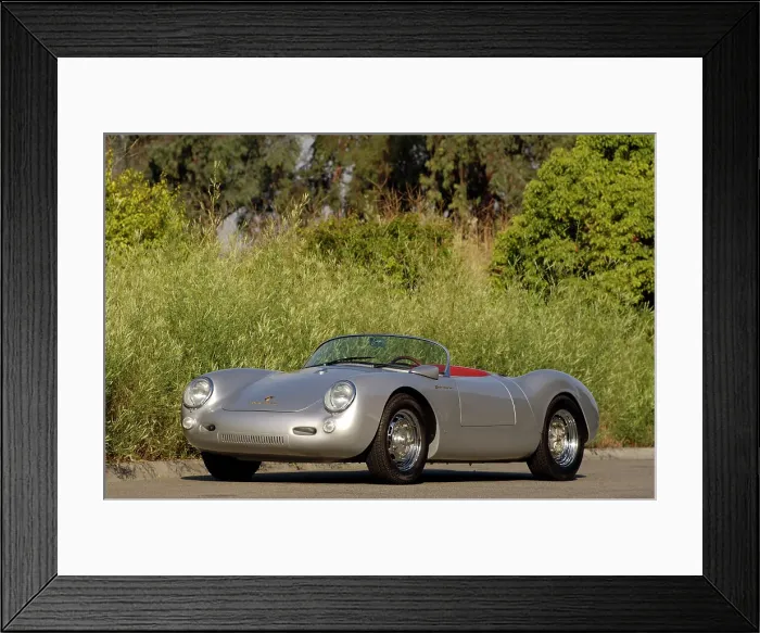 Framed Print : 1956 Porsche Spyder - James Dean replica. Artist: Simon Clay Framed Print : 1956 Porsche Spyder - James Dean replica. Artist: Simon Clay