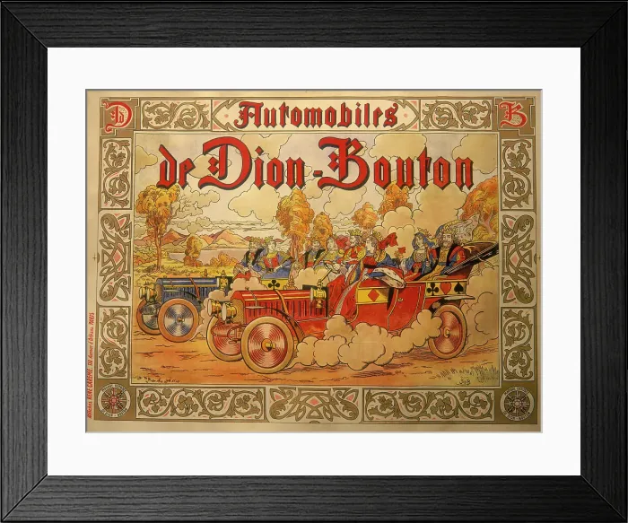 Framed Print : Poster advertising De Dion Bouton cars, (c1920s?). Artist: Job Nixon Framed Print : Poster advertising De Dion Bouton cars, (c1920s?). Artist: Job Nixon