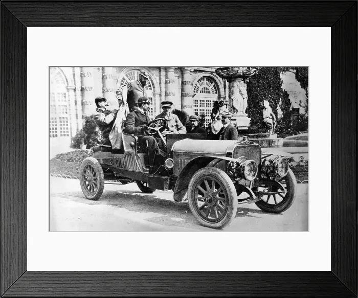 Framed Print : King Alfonso XIII in a Hispano-Suiza car, palace of La Granja, Segovia, Spain, c1907 Framed Print : King Alfonso XIII in a Hispano-Suiza car, palace of La Granja, Segovia, Spain, c1907