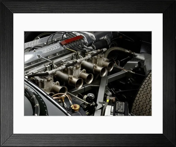 Framed Print : Jaguar D type 1956. Artist: Simon Clay Framed Print : Jaguar D type 1956. Artist: Simon Clay