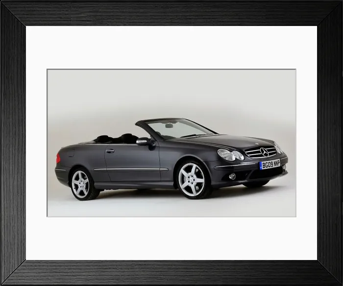 Framed Print : 2009 Mercedes Benz CLK Cabriolet Framed Print : 2009 Mercedes Benz CLK Cabriolet
