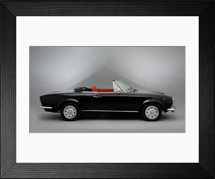 Framed Print : 1974 Fiat 124 Spyder Framed Print : 1974 Fiat 124 Spyder