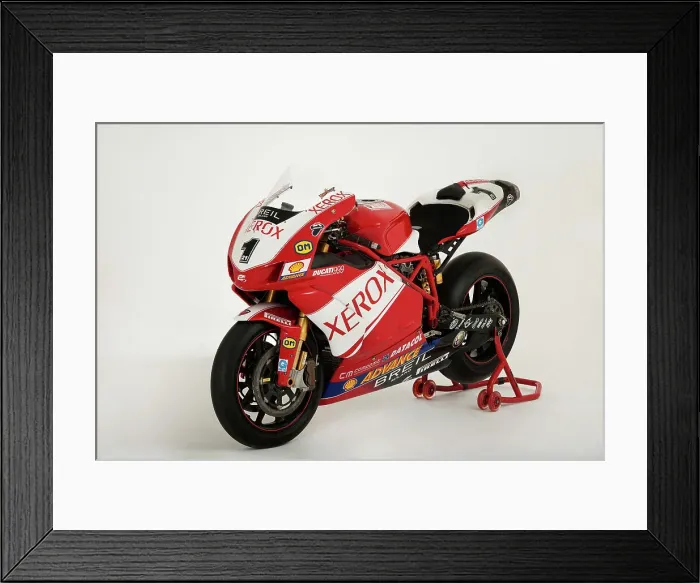 Framed Print : 2006 Ducati 999 Xerox, Troy Bayliss Superbike.Moto GP championship winner Framed Print : 2006 Ducati 999 Xerox, Troy Bayliss Superbike.Moto GP championship winner