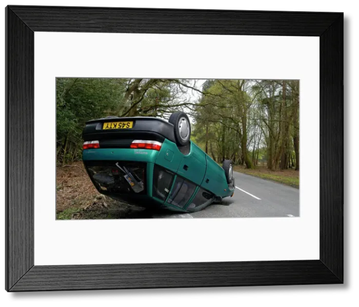 Framed Print : 1998 Suzuki Swift Accident in 2004 Framed Print : 1998 Suzuki Swift Accident in 2004