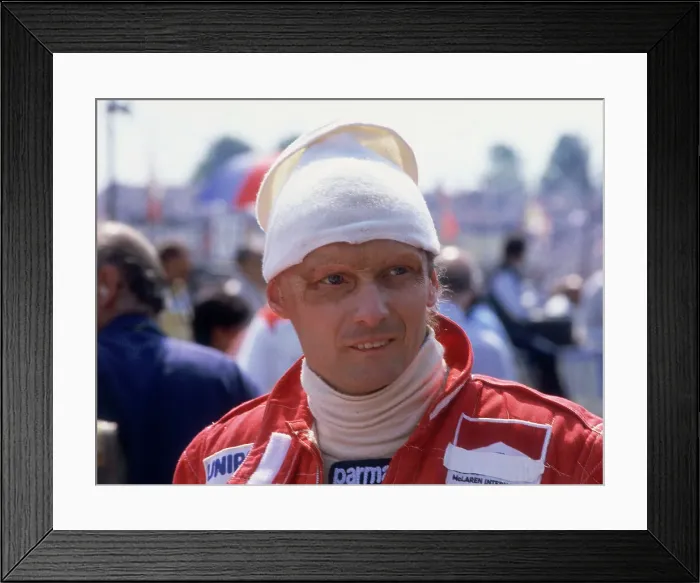 Framed Print : Niki Lauda, c1982-c1985 Framed Print : Niki Lauda, c1982-c1985