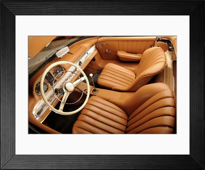 Framed Print : Mercedes Benz 300 SL roadster 1958. Artist: Simon Clay Framed Print : Mercedes Benz 300 SL roadster 1958. Artist: Simon Clay