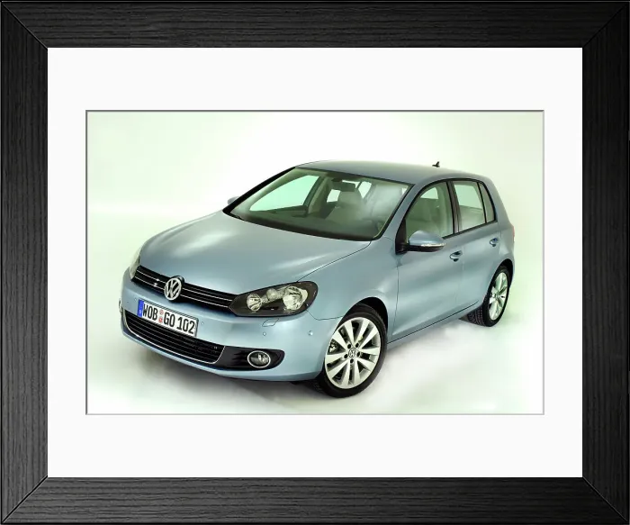 Framed Print : 2009 VW Golf Mk6 Framed Print : 2009 VW Golf Mk6