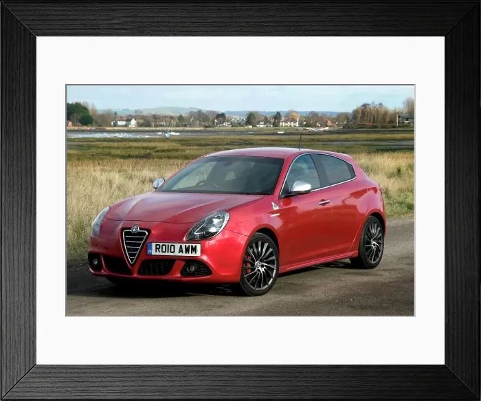 Framed Print : 2010 Alfa Romeo Giulietta 1750 Cloverleaf