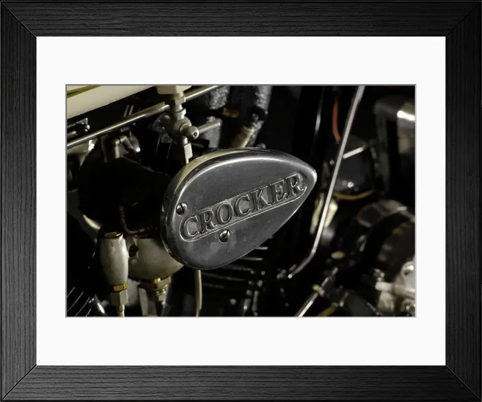 Framed Print : Crocker big tank V twin 1937. Artist: Simon Clay Framed Print : Crocker big tank V twin 1937. Artist: Simon Clay