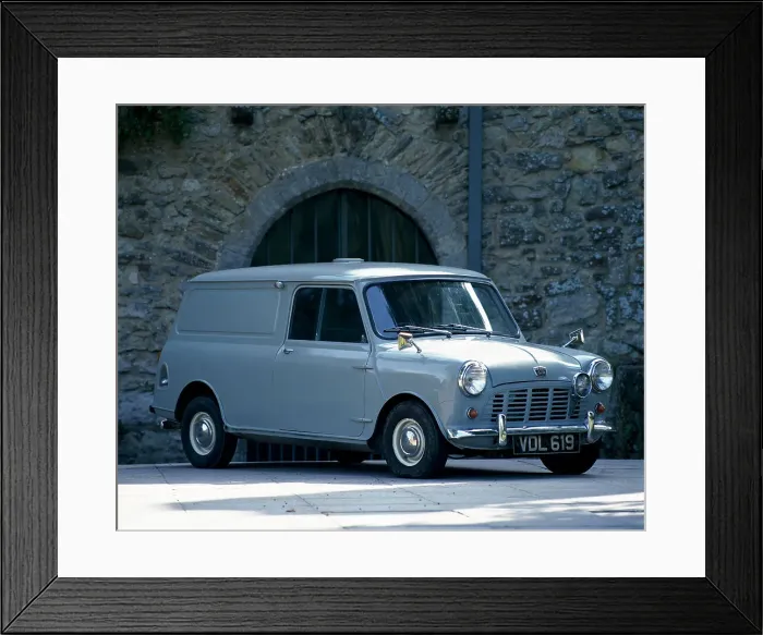 Framed Print : 1960 Austin Mini Van