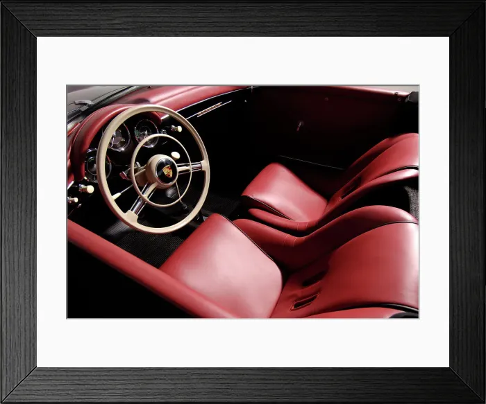 Framed Print : 1956 Porsche Spyder - James Dean replica. Artist: Simon Clay Framed Print : 1956 Porsche Spyder - James Dean replica. Artist: Simon Clay