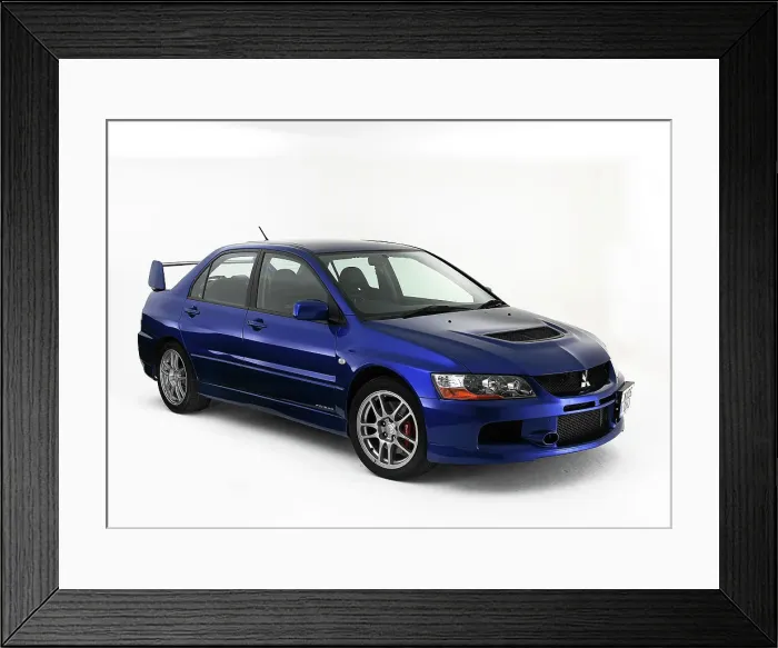 Framed Print : 2005 Mitsubishi Evo 9 FQ340 Framed Print : 2005 Mitsubishi Evo 9 FQ340