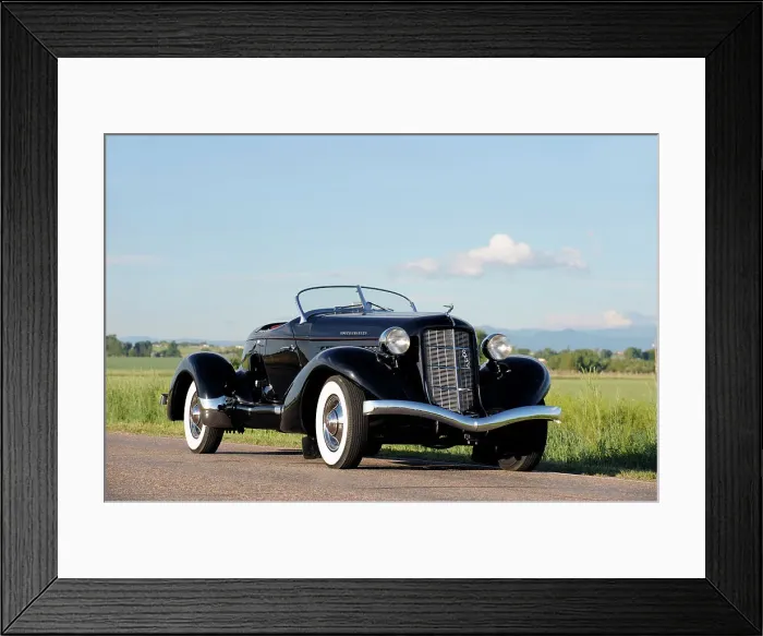 Framed Print : Auburn 852 SC Speedster 1936. Artist: Simon Clay Framed Print : Auburn 852 SC Speedster 1936. Artist: Simon Clay