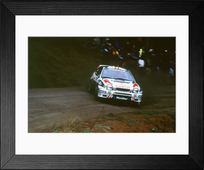 Framed Print : 1999 Toyota Corolla wrc, Carlos Sainz.Network Q Rally Framed Print : 1999 Toyota Corolla wrc, Carlos Sainz.Network Q Rally
