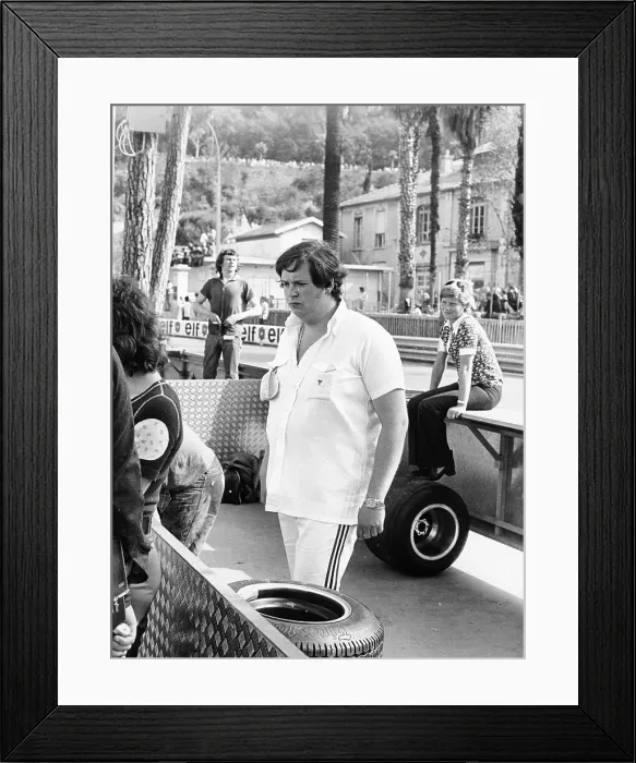 Framed Print : Lord Alexander Hesketh at the Monaco Grand Prix, 1973 Framed Print : Lord Alexander Hesketh at the Monaco Grand Prix, 1973