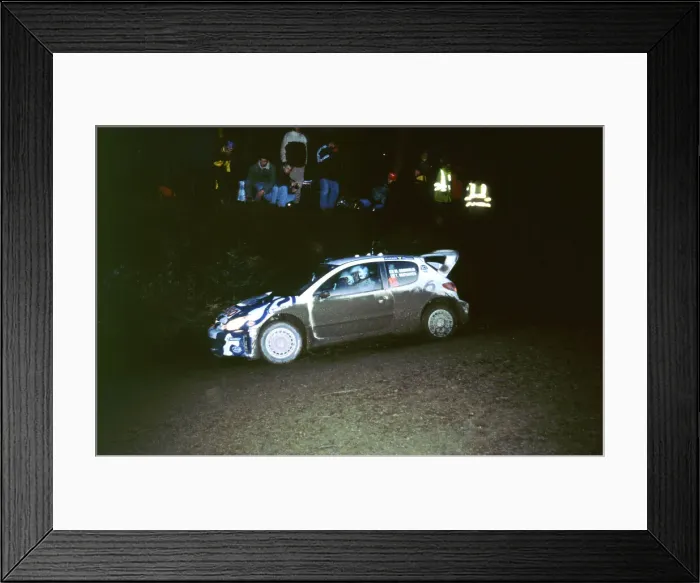 Framed Print : 1999 Peugeot 206 WRC Network Q Rally, Gronholm Framed Print : 1999 Peugeot 206 WRC Network Q Rally, Gronholm