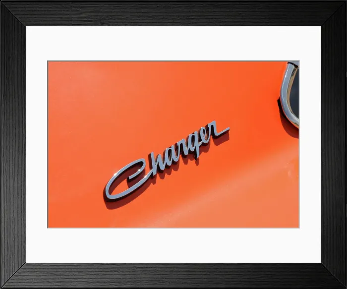 Framed Print : Dodge Charger Daytona 440 1969. Artist: Simon Clay Framed Print : Dodge Charger Daytona 440 1969. Artist: Simon Clay