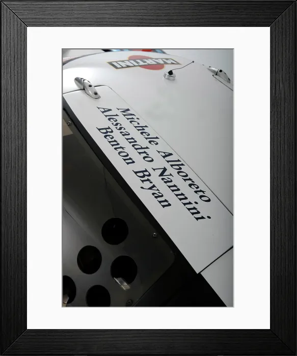 Framed Print : Lancia Martini Le Mans car chasis no 0007 1983. Artist: Simon Clay Framed Print : Lancia Martini Le Mans car chasis no 0007 1983. Artist: Simon Clay
