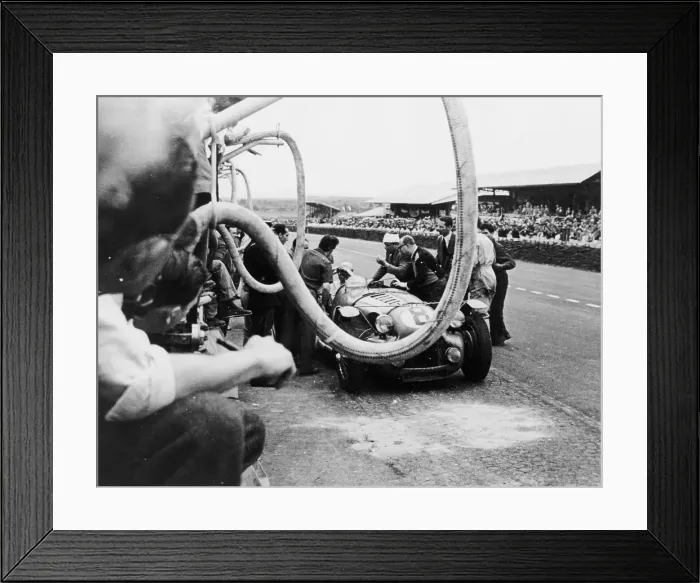 Framed Print : Delahaye 175S in the pits, Le Mans, France, 1951 Framed Print : Delahaye 175S in the pits, Le Mans, France, 1951