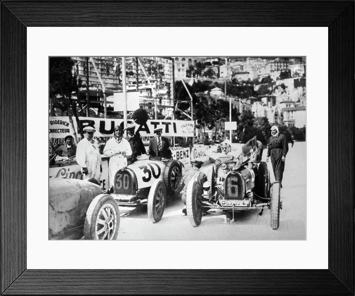 Framed Print : Scene during practice for the Monaco Grand Prix, 1929 Framed Print : Scene during practice for the Monaco Grand Prix, 1929