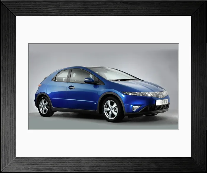 Framed Print : 2007 Honda Civic Framed Print : 2007 Honda Civic