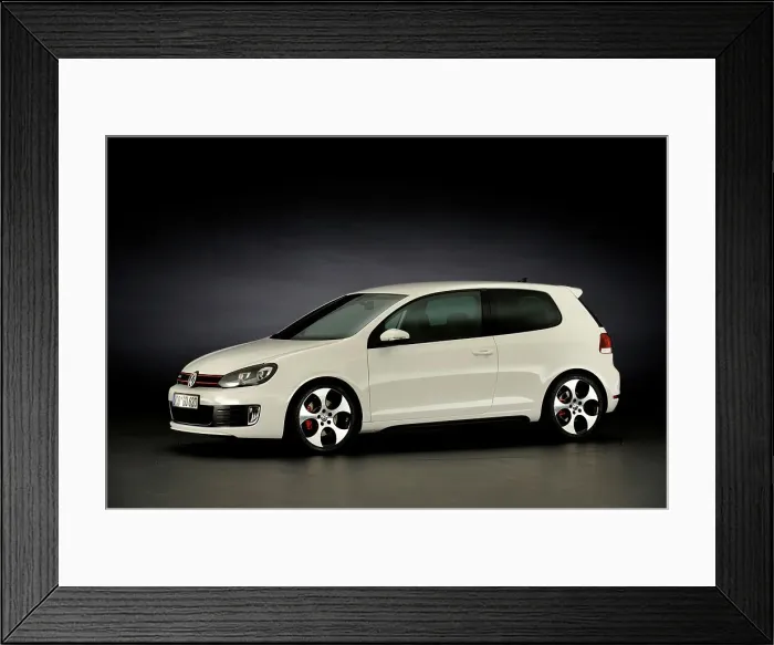 Framed Print : VW Golf GTI mk 6 2008. Artist: Simon Clay