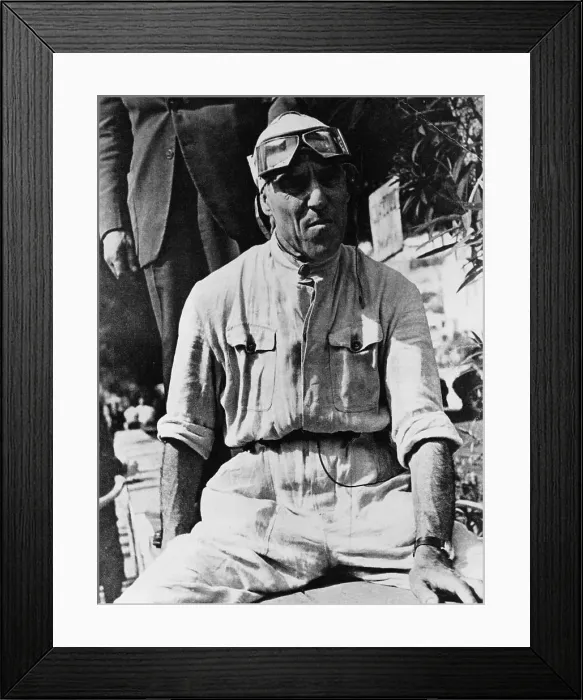 Framed Print : Tazio Nuvolari, 1930s(?) Framed Print : Tazio Nuvolari, 1930s(?)