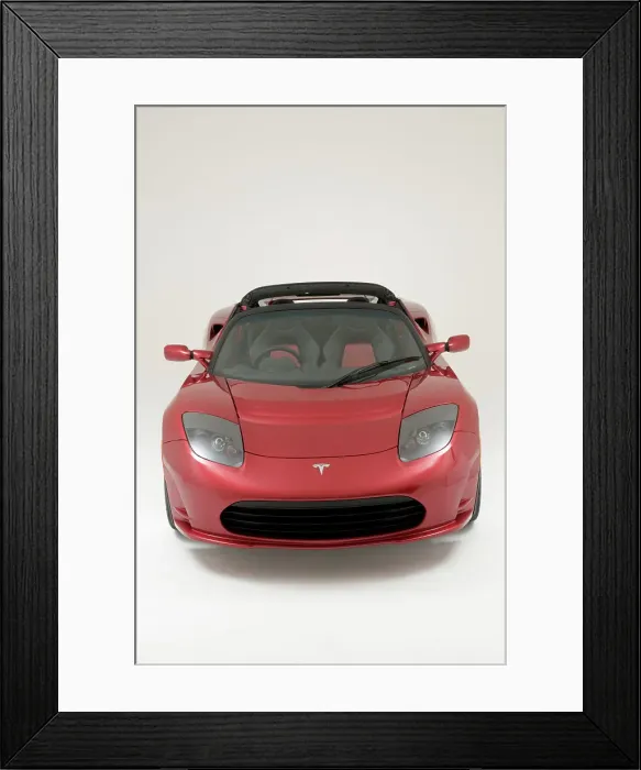 Framed Print : 2010 Tesla Roadster Framed Print : 2010 Tesla Roadster
