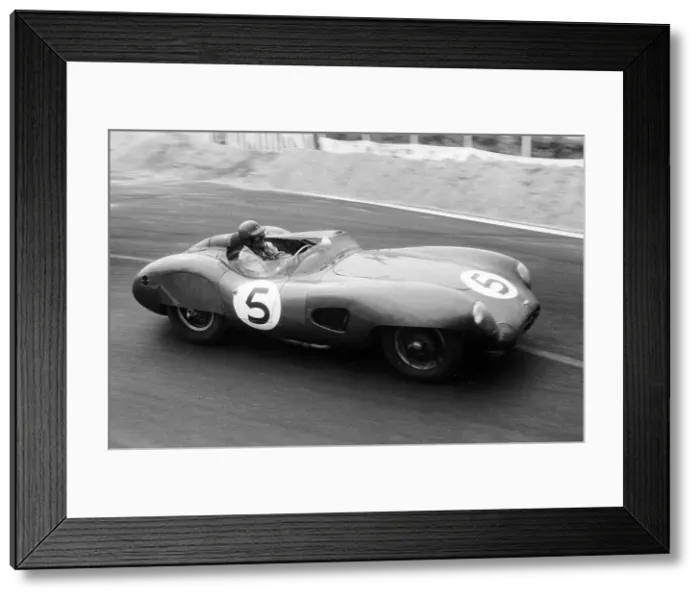 Framed Print : The winning Aston Martin DBR1 in the Le Mans 24 Hours, France, 1959. Artist: Maxwell Boyd Framed Print : The winning Aston Martin DBR1 in the Le Mans 24 Hours, France, 1959. Artist: Maxwell Boyd