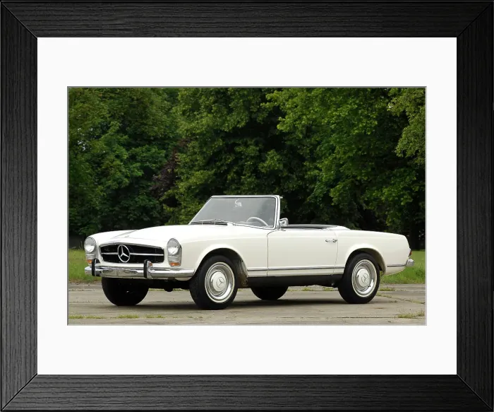 Framed Print : 1966 Mercedes Benz 230 SL Framed Print : 1966 Mercedes Benz 230 SL
