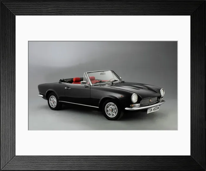 Framed Print : 1974 Fiat 124 Spyder Framed Print : 1974 Fiat 124 Spyder