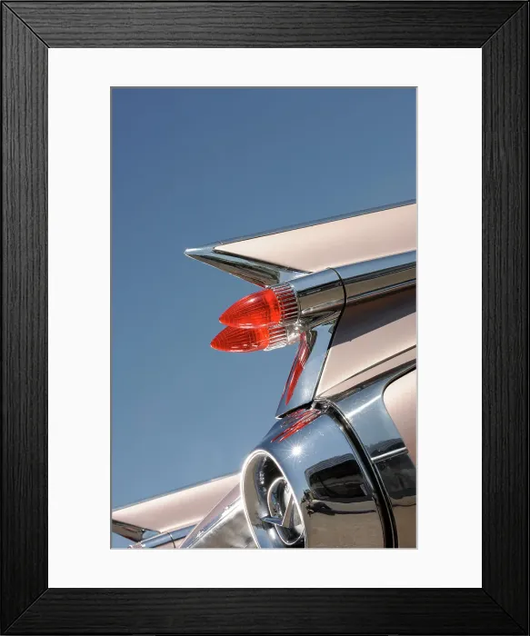 Framed Print : Cadillac Eldorado 1959. Artist: Simon Clay Framed Print : Cadillac Eldorado 1959. Artist: Simon Clay