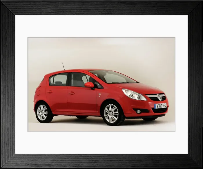 Framed Print : 2010 Vauxhall Corsa 1.4 Framed Print : 2010 Vauxhall Corsa 1.4