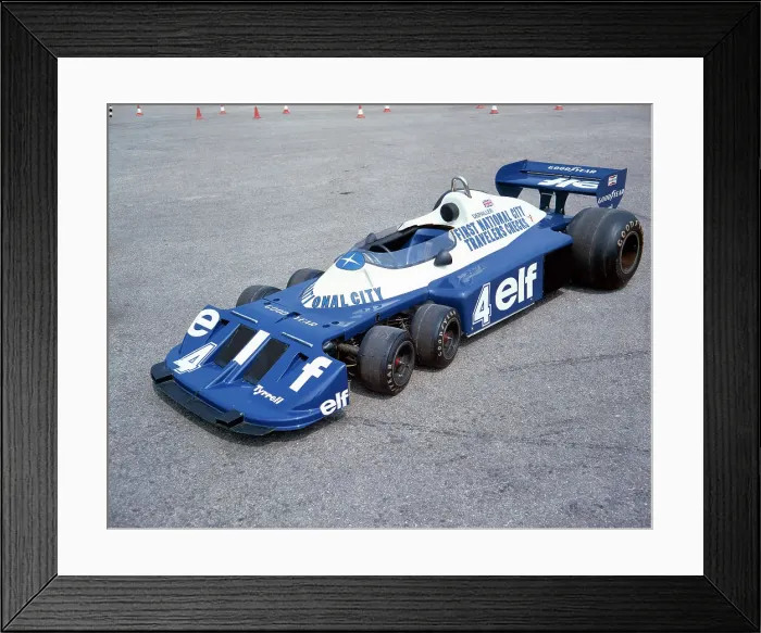 Framed Print : 1977 Elf Tyrrell P34