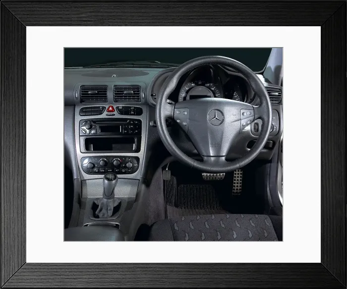 Framed Print : 2003 Mercedes Benz C200k Coupe Framed Print : 2003 Mercedes Benz C200k Coupe