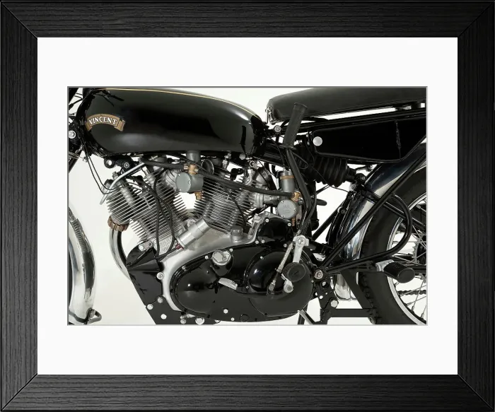Framed Print : 1956 Vincent Black Shadow Framed Print : 1956 Vincent Black Shadow