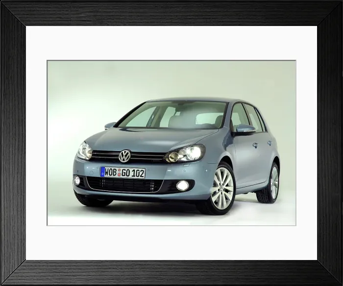 Framed Print : 2009 VW Golf Mk6 Framed Print : 2009 VW Golf Mk6