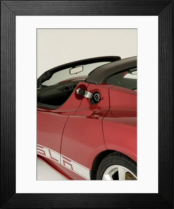 Framed Print : 2010 Tesla Roadster Framed Print : 2010 Tesla Roadster