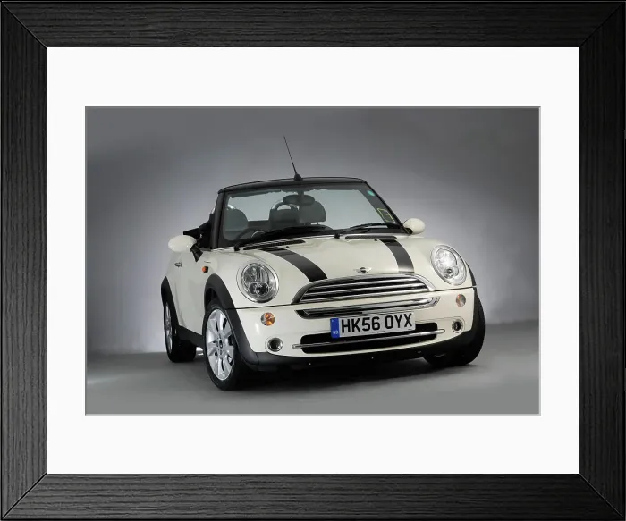 Framed Print : 2006 Mini Cooper Convertible