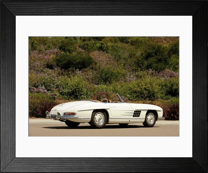 Framed Print : Mercedes Benz 300 SL roadster 1958. Artist: Simon Clay Framed Print : Mercedes Benz 300 SL roadster 1958. Artist: Simon Clay