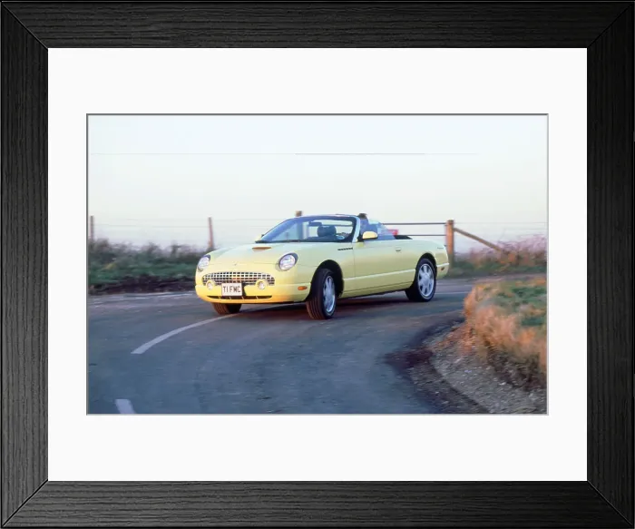 Framed Print : 2002 Ford Thunderbird convertible