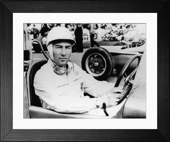 Framed Print : Stirling Moss at Goodwood, 1954 Framed Print : Stirling Moss at Goodwood, 1954