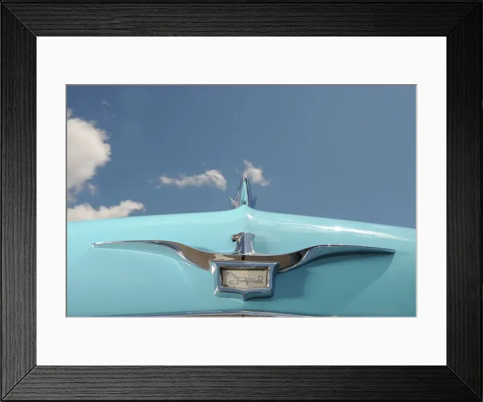 Framed Print : Chrysler Imperial 1957 ex Howard Hughes. Artist: Simon Clay Framed Print : Chrysler Imperial 1957 ex Howard Hughes. Artist: Simon Clay